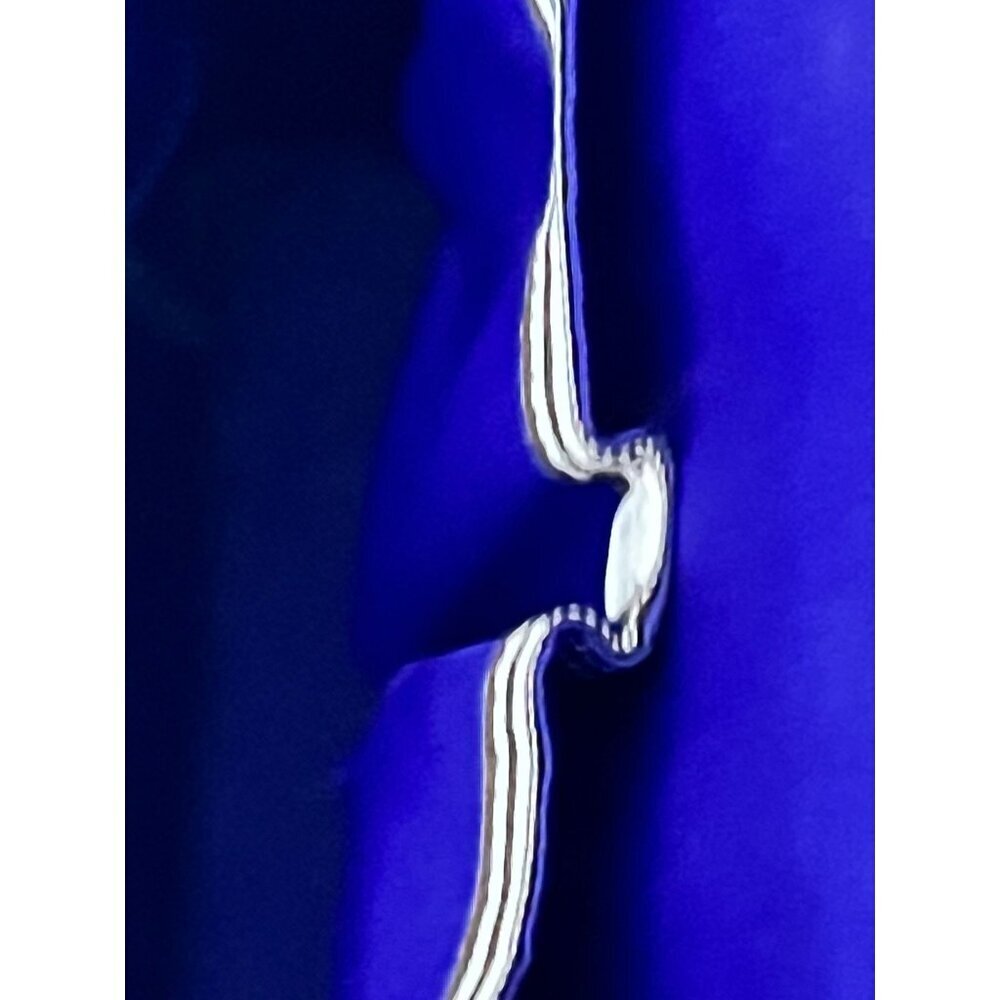 Henri Bendel Saffiano Leather Rivington Royal Blue Tote Pebbled Luxury Preppy - Picture 8 of 16